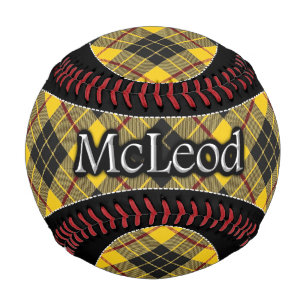 Pelota De Béisbol Clan McLeod MacLeod Scottish Dream Tartán
