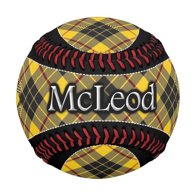 Pelota De Béisbol Clan McLeod MacLeod Scottish Dream Tartán (Anverso)