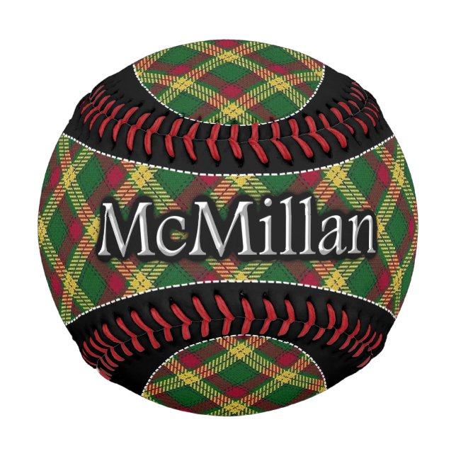 Pelota De Béisbol Clan McMillan MacMillan Scottish Dream Tartán (Anverso)