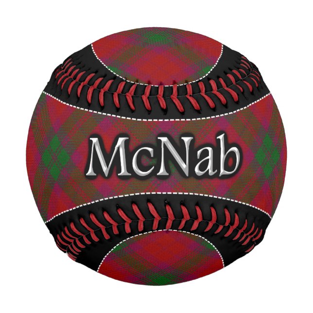 Pelota De Béisbol Clan McNab MacNab Scottish Dream Tartán (Anverso)