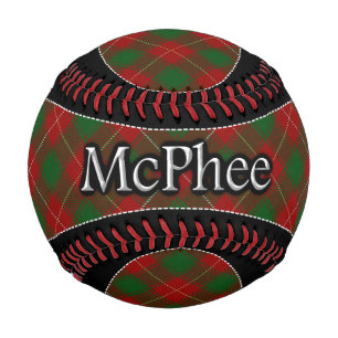 Pelota De Béisbol Clan McPhee MacFie Scottish Dream Tartán