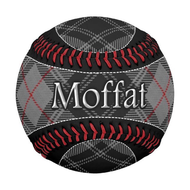 Pelota De Béisbol Clan Moffat Scottish Dream Tartán (Anverso)
