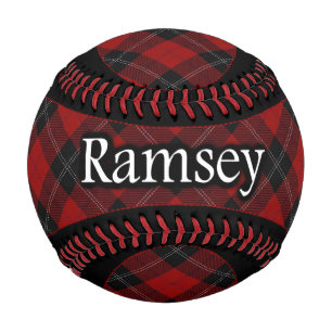 Pelota De Béisbol Clan Ramsey Ramsay Escocia Red Tartan Baseball