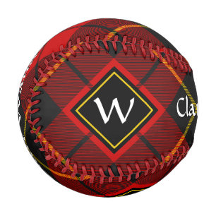 Pelota De Béisbol Clan Wallace Tartan Baseball