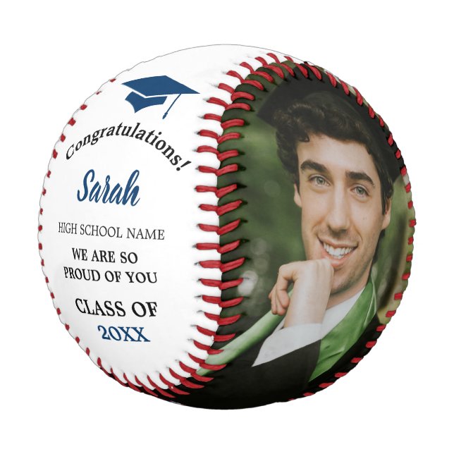 Pelota De Béisbol Clase De Foto De Graduación De personalizados De 2 (Angular)