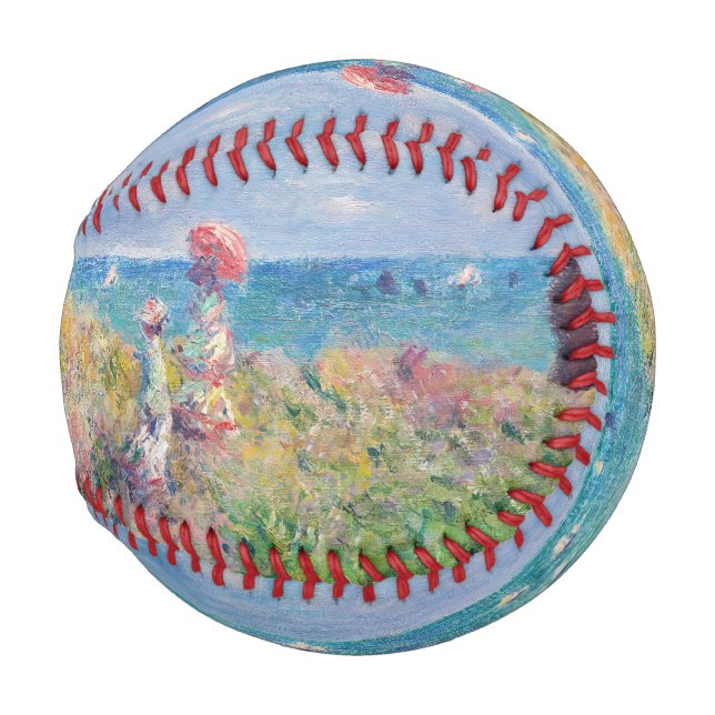Pelota De Béisbol Claude Monet - Camino acantilado en Pourville (Reverso Izquierdo)