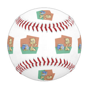 Pelota De Béisbol Clipart de petanca de gato y peces