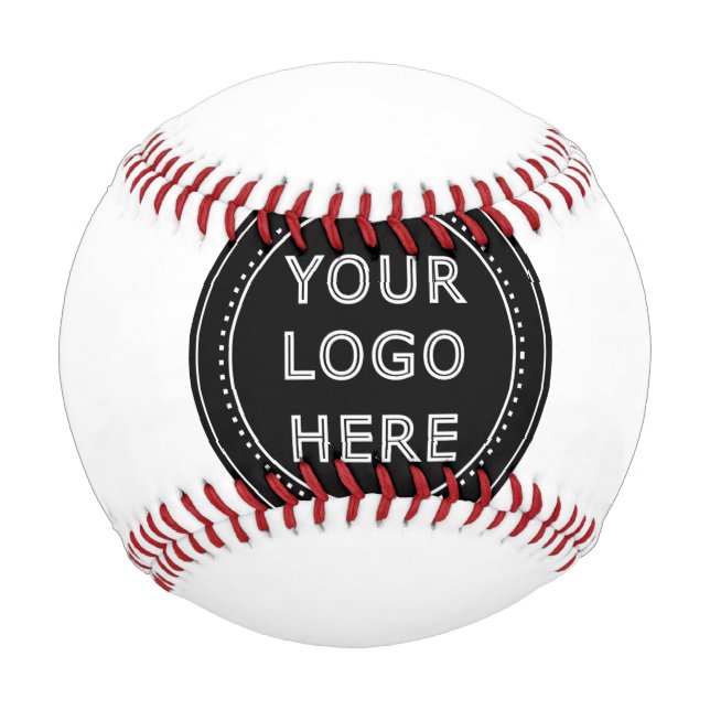 Pelota De Béisbol Código QR negro elegante y elegante (Anverso)