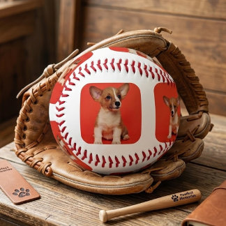 Pelota De Béisbol Colage de 8 fotos personalizadas de la imagen de t