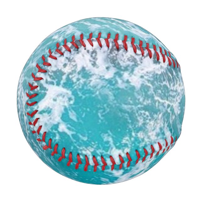 Pelota De Béisbol Colectivo de diseño oceánico (Reverso derecho)