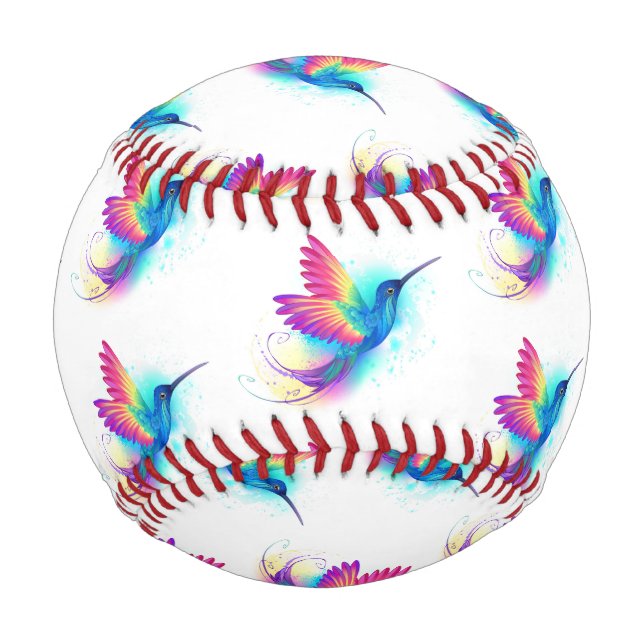 Pelota De Béisbol Colibrí arcoiris exótica (Anverso)