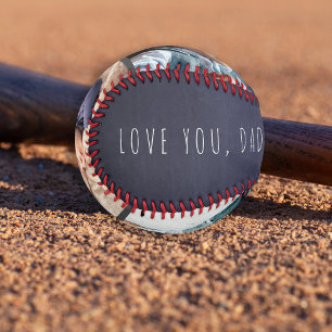 Pelota De Béisbol Collage de 3 fotos Día del padre te quiere papá na