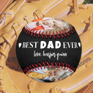 Pelota De Béisbol Collage de fotos de papá personalizado