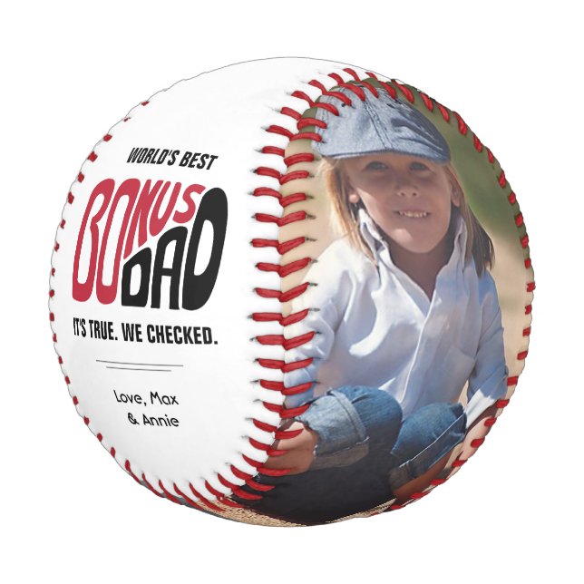 Pelota De Béisbol Collage de fotos del Día del Padre Bonus Dad (Angular)