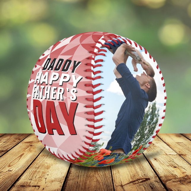 Pelota De Béisbol Collage de fotos del Día del Padre Feliz Geométric (Subido por el creador)
