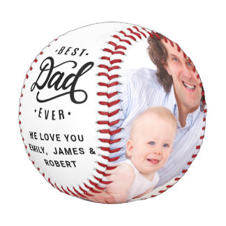 Pelota De Béisbol Collage de fotos del Día del Padre Personalizado P