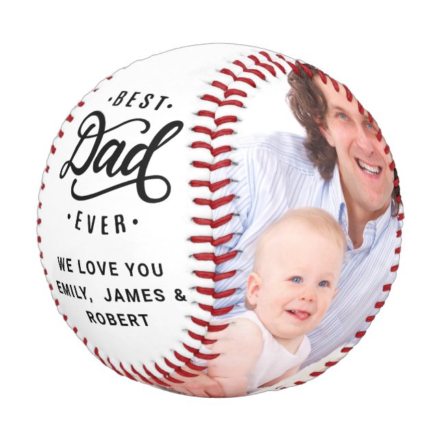 Pelota De Béisbol Collage de fotos del Día del Padre Personalizado P (Angular)