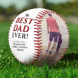 Pelota De Béisbol Collage de fotos moderno del Día del Mejor Papá Nu
