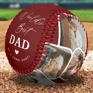 Pelota De Béisbol Collage de fotos múltiples moderno El mejor papá d