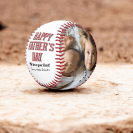 Pelota De Béisbol Collage de fotos personalizado Feliz Día del Padre
