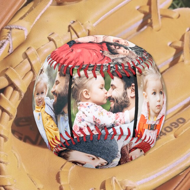 Pelota De Béisbol Collage de fotos Sencillo Elegante Imagen (Photo Collage Simple Elegant Picture Baseball)