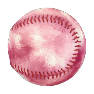 Pelota De Béisbol Color rosa rosa Ombre Ombre