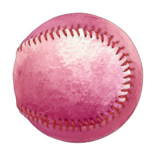 Pelota De Béisbol Color rosa rosa Ombre Ombre
