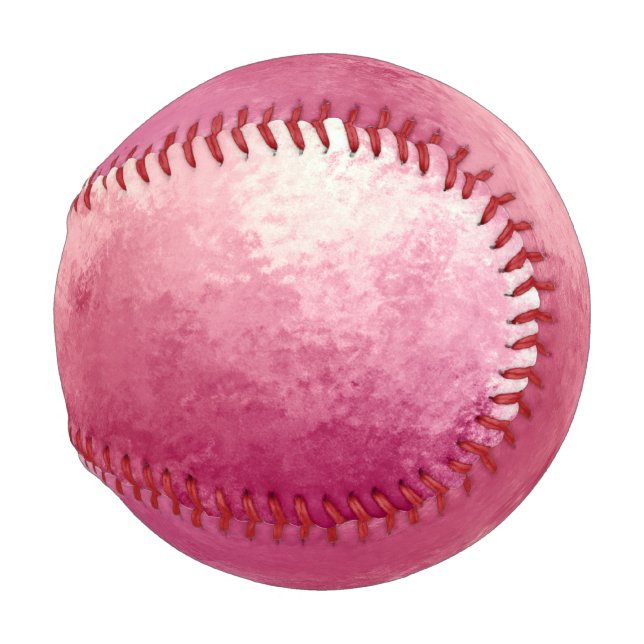 Pelota De Béisbol Color rosa rosa Ombre Ombre (Reverso Izquierdo)