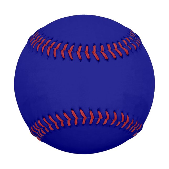 Pelota De Béisbol Color sólido azul marino | Clásica | Elegante (Anverso)