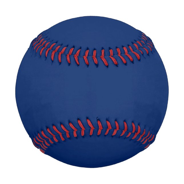 Pelota De Béisbol Color sólido azul real (Anverso)