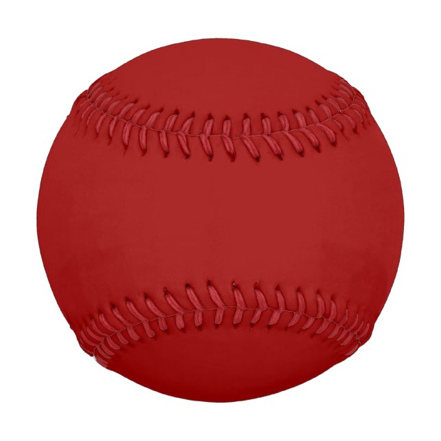 Pelota De Béisbol Color sólido rojo Crimson (Anverso)