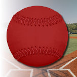 Pelota De Béisbol Color sólido rojo Crimson | Clásica | Elegante<br><div class="desc">Color sólido rojo Crimson | Clásica | Elegante | Trendy | Elegante | Regalo</div>