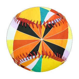 Pelota De Béisbol Colores cálidos Formas geométricas angulares Guay