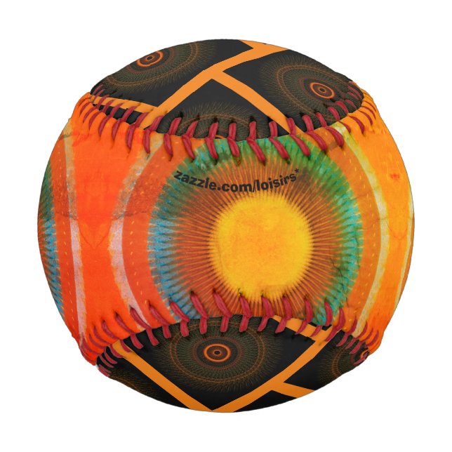 Pelota De Béisbol Colorido (Anverso)