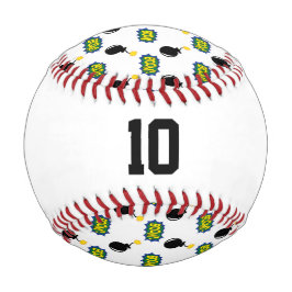 Pelota De Béisbol Comics Superhero Sports NUMBER Age Firecracker