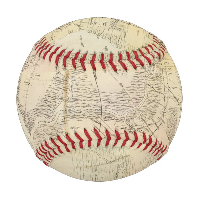 Pelota De Béisbol Compuesto Staten Island (Anverso)