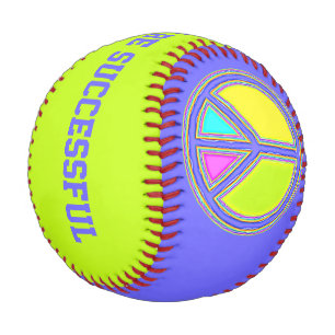Pelota De Béisbol Con colores rellenados Firma PEACE 1