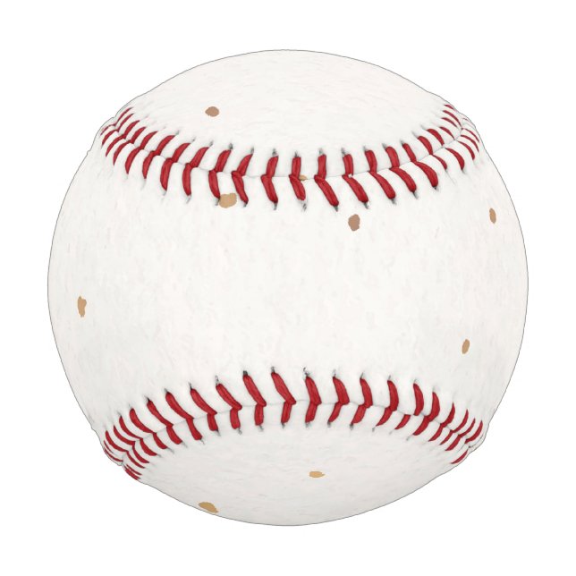 Pelota de béisbol con manchas doradas personalizad (Anverso)