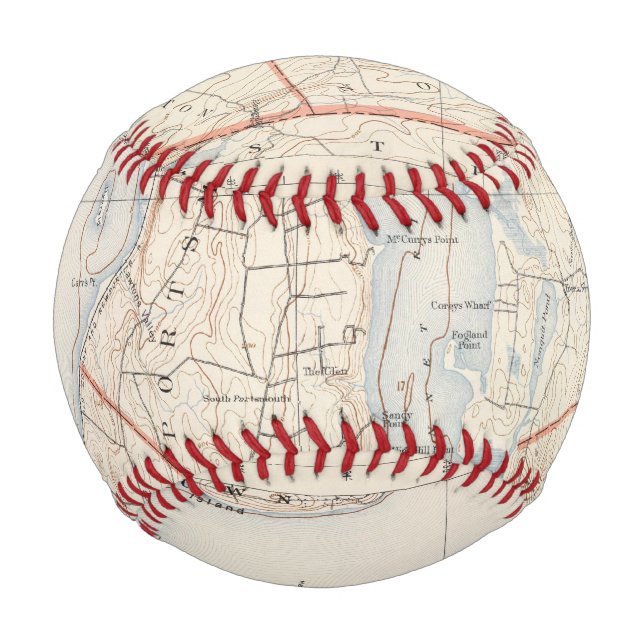Pelota De Béisbol Condado de Newport, Isla Rhode (Anverso)