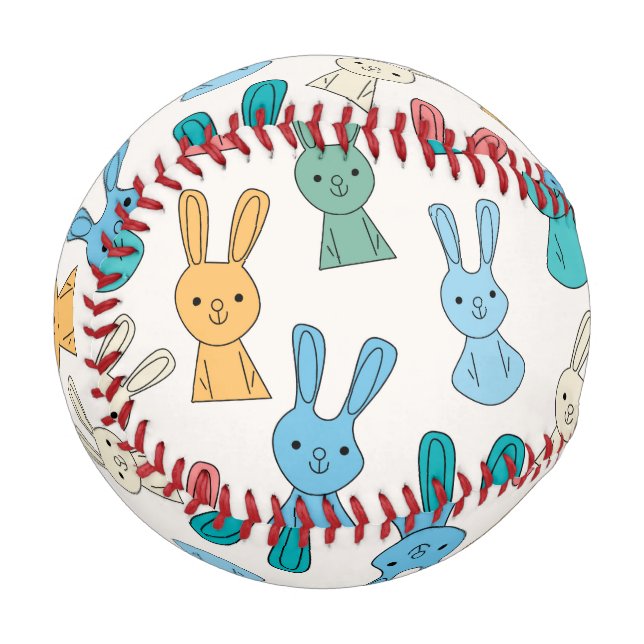 Pelota De Béisbol Conejo de Pascua (Reverso derecho)