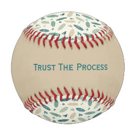 Pelota De Béisbol Confiar En El Proceso Del Béisbol Costero