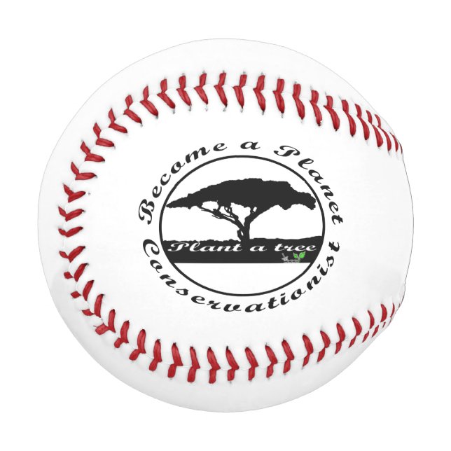 Pelota De Béisbol Convertirse en un planeta conservacionista (Anverso izquierdo)