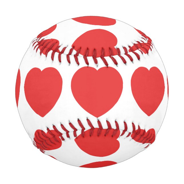 Pelota De Béisbol Corazón de amor (Anverso)