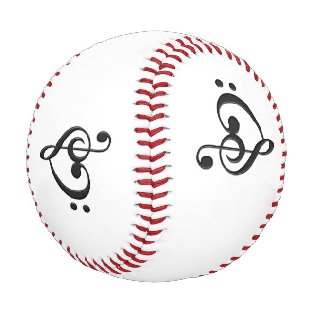 Pelota De Béisbol Corazón de diseño musical (Angular)