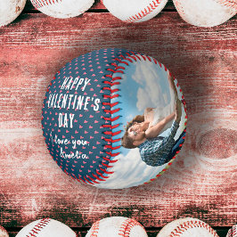Pelota De Béisbol Corazón Feliz Día de San Valentín 2 fotos Novio