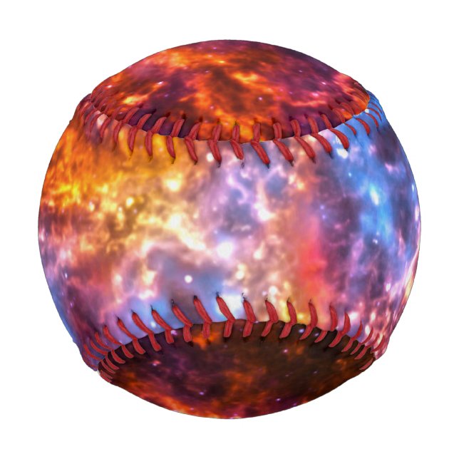 Pelota De Béisbol Cosmos coloridos (Anverso)