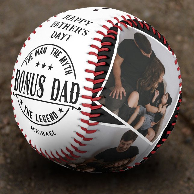 Pelota De Béisbol Cotización moderna de Papá Bonus y foto 4x (Subido por el creador)