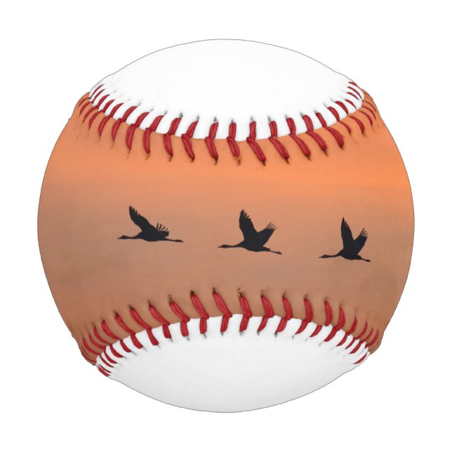 Pelota De Béisbol Cranes at sunrise (Anverso)