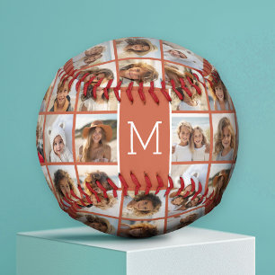 Pelota De Béisbol Crea tu propio Collage de fotos Insta Terra Cotta