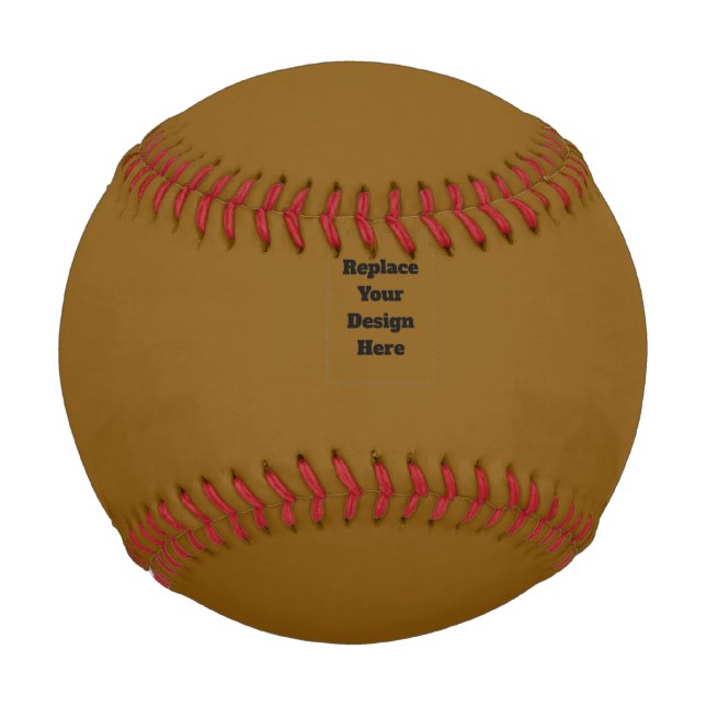 Pelota De Béisbol Crea tu propio marrón (Anverso)